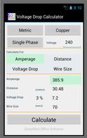 Voltage Drop Calculator اسکرین شاٹ 1