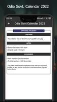 Odia GOVT. Calendar 2022 Screenshot 3