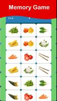 Vegetables Cards Games PRO تصوير الشاشة 3