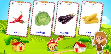 Vegetables Cards Games