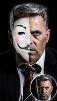 2 Schermata Mezza maschera anonima sul viso - Vendetta Mask