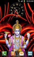 God Vishnu Clock LWP Affiche