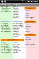 Italian verbs conjugator screenshot 3