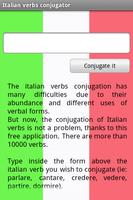 Conjugador de verbos italianos Cartaz
