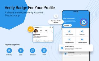 Verify Badge for your profile plakat