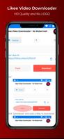 Likee Video Downloader No Logo الملصق