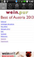 wein.pur Best of Austria 2015 poster