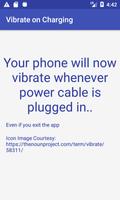 Vibrate on Charging poster