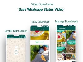Video Downloader for Whatsapp постер