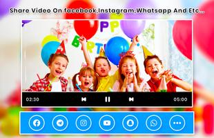 Birthday Video Maker With Song and name capture d'écran 3
