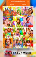Birthday Video Maker With Song and name Poster