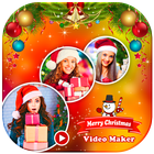 Shiny Christmas Video Maker With Song icône