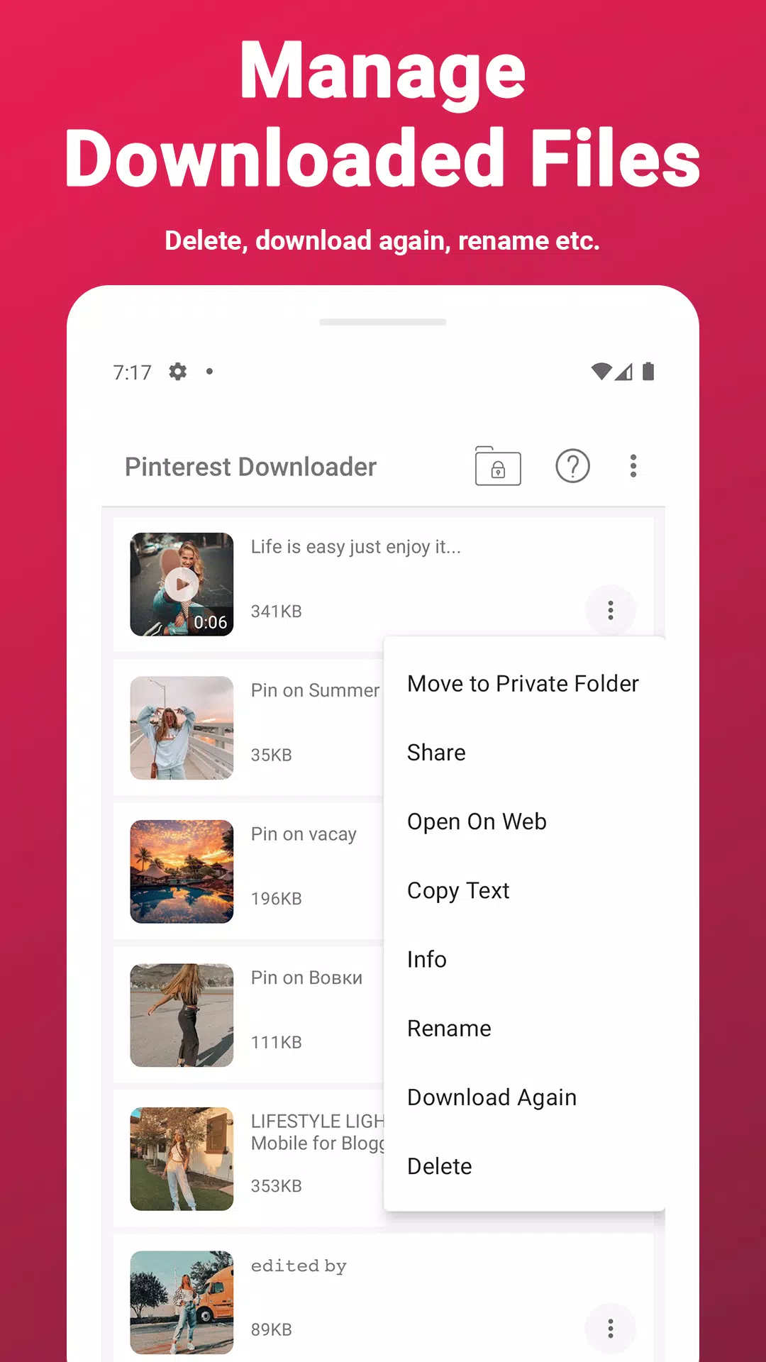 Video Downloader For Pinterest APK for Android Download