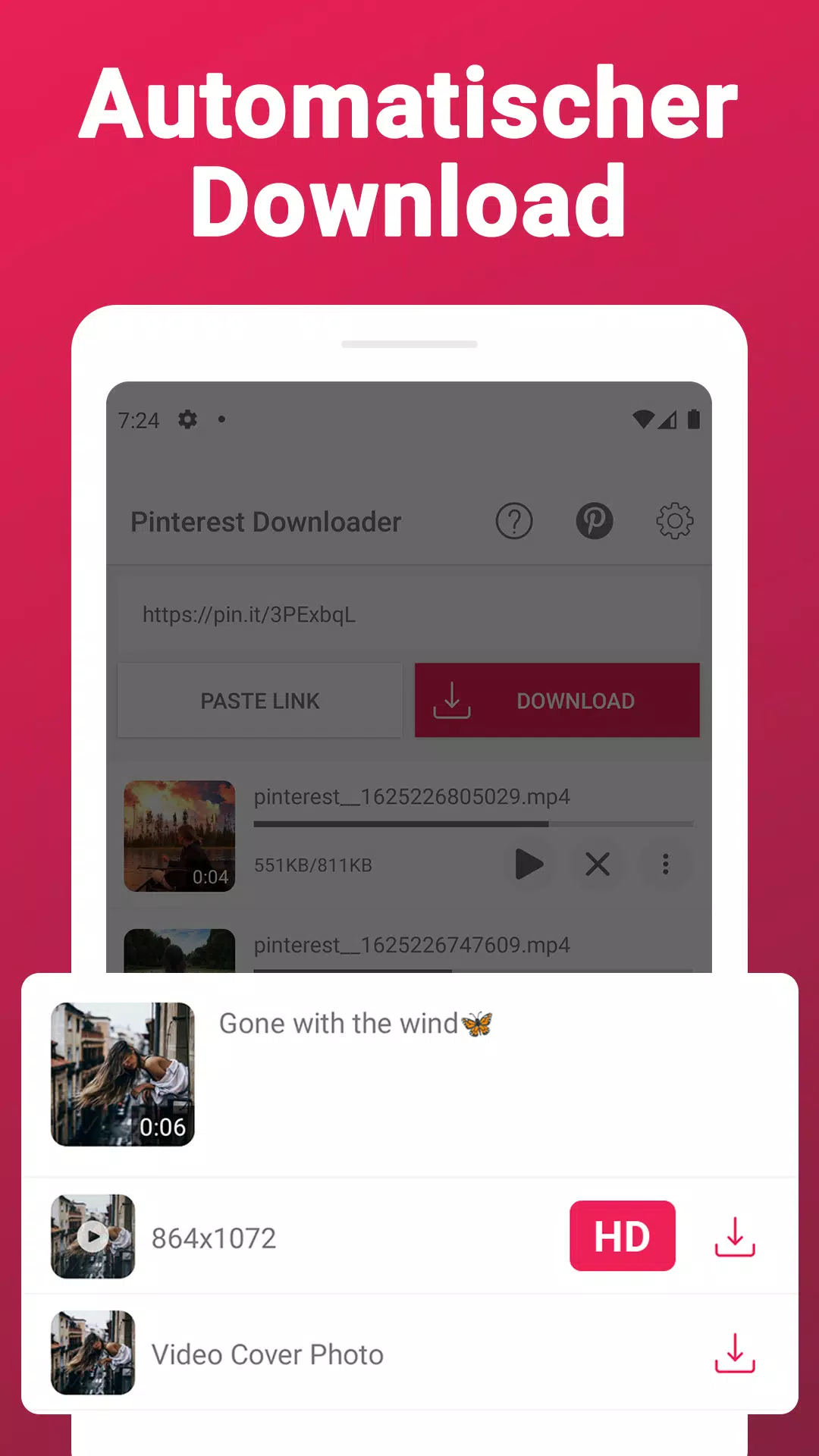 Video Downloader für Pinterest für Android   APK herunterladen