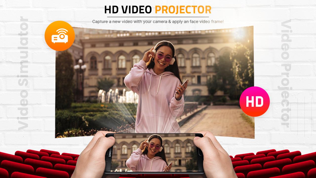 Flashlight video projector app for android