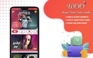WOO Magic Video Maker: Lyrical Video Maker.ly poster