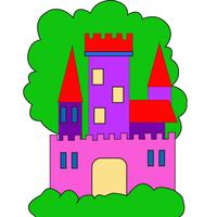 Castle theme coloring book Ekran Görüntüsü 3