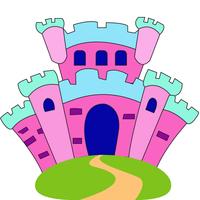 Castle theme coloring book imagem de tela 1