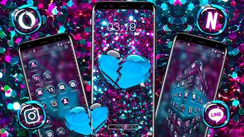 Glitter Broken Heart Theme syot layar 3