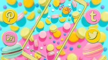 Sweet Macaron Theme syot layar 3
