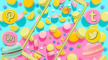 برنامه‌نما Sweet Macaron Theme عکس از صفحه