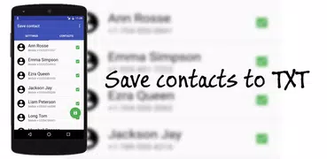 Save contacts