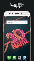 My Name 3D Live Wallpaper 海报