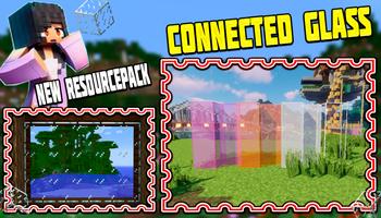 Verbundenes Glas Addon fü MCPE Plakat