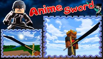 Anime Espada Mod par Minecraft imagem de tela 1