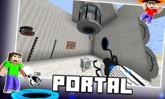 Portal Gun-Addon für Minecraft Plakat