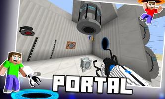 ملحق Portal Gun لماين كرافت الملصق
