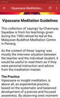 VIPASSANA MEDITATION COURSE تصوير الشاشة 2