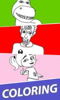 Super The Robot Boy Coloring Cartaz