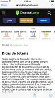Doctor Lotto Loterias - Novo M स्क्रीनशॉट 2