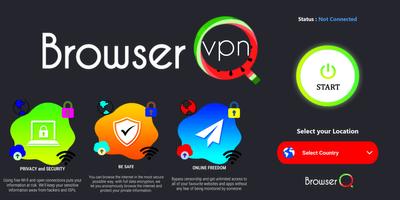 VPN Browser with Proxy - Melon Browser plakat