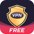 Free VPN, Fast & Secure - Flat icon