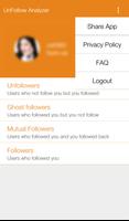 Unfollow and Follow Analyzer ภาพหน้าจอ 1