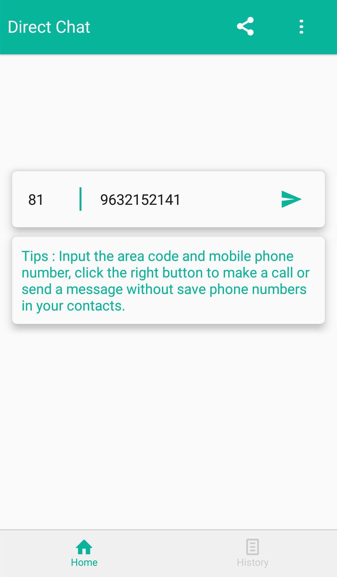 Save number