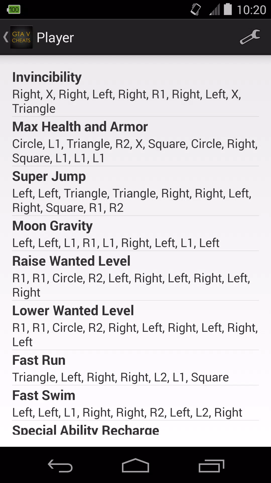 GTA V cheat codes for PS4