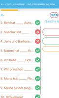 Test de grammaire allemande capture d'écran 2