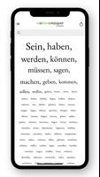 German conjugation पोस्टर