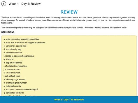 Barron's 1100 Words You Need to Know 截图 8