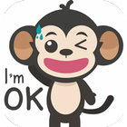 Monkey Stickers for WAStickerA icône