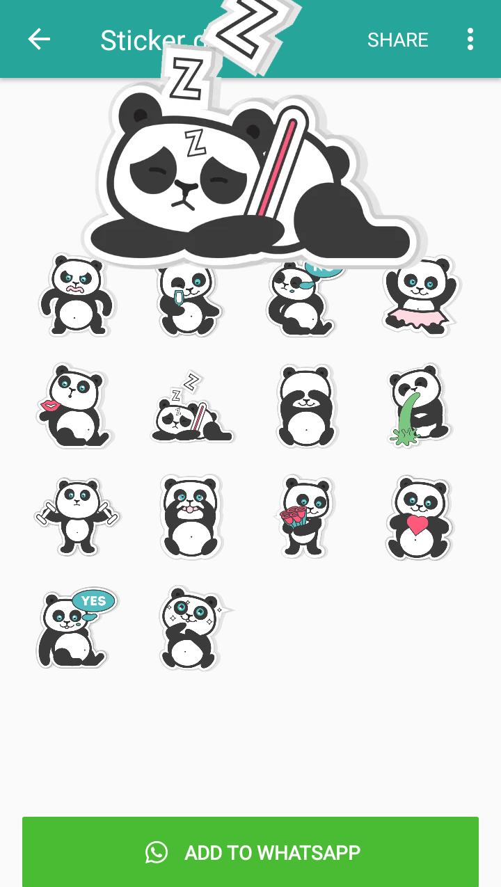 Wastickerapps Cute Panda Stickers For Android Apk Download - roblox panda decal id
