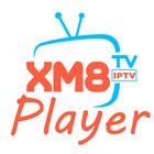 XM8 Player (HLS & M3U) أيقونة