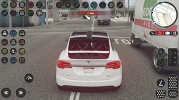 Electric Tesla Model X Driver ảnh chụp màn hình 1