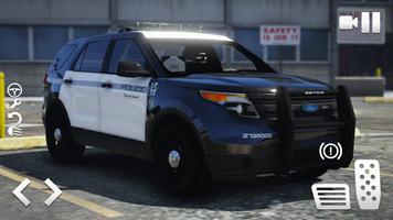 SUV Rider Ford Explorer Police الملصق