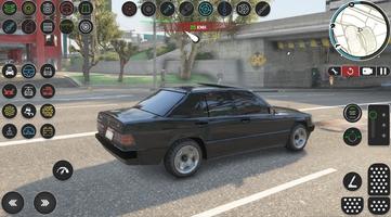 Mercedes 190E: Crime City Ride اسکرین شاٹ 1