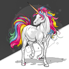 Unicorn - Paint by Numbers Zeichen