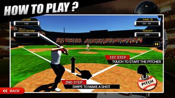 Homerun Baseball 3D syot layar 3